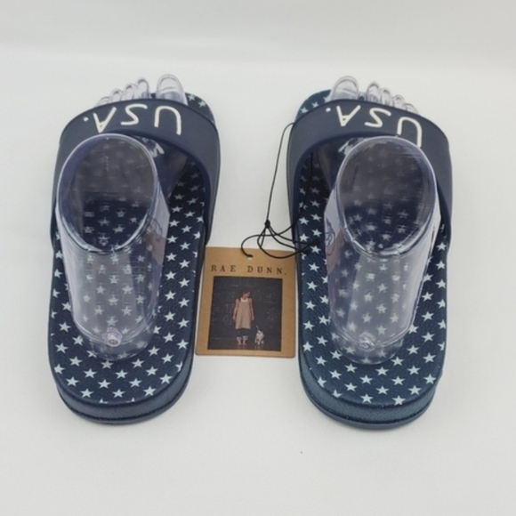 Rae Dunn USA star slide Sandals size 8 - Picture 4 of 6